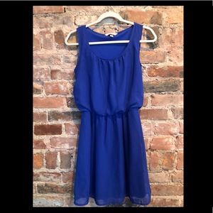Blue flowy dress